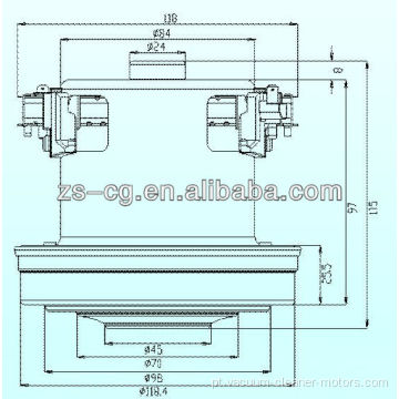 MOTOR DE LIMPEZA A VÁCUO 1800W